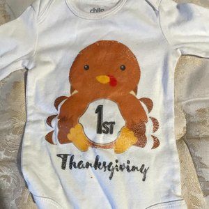 1st thankgiveing onesie